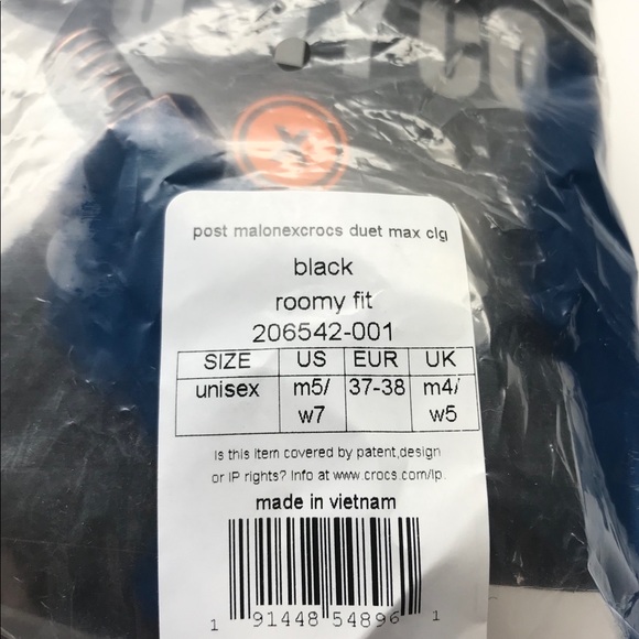 POST MALONE New Limited edition X CROCS Size 5M/7W - Picture 8 of 8